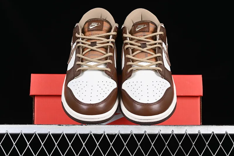 All categories Nk SB Dunk series Nk SB Dunk Low low-top sneakers F version Nk Dunk Low "Brown Plaid" white and brown stitching SB low-top casual sneakers FV3653-191